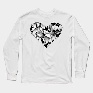 Filigree Heart 🖤 Long Sleeve T-Shirt